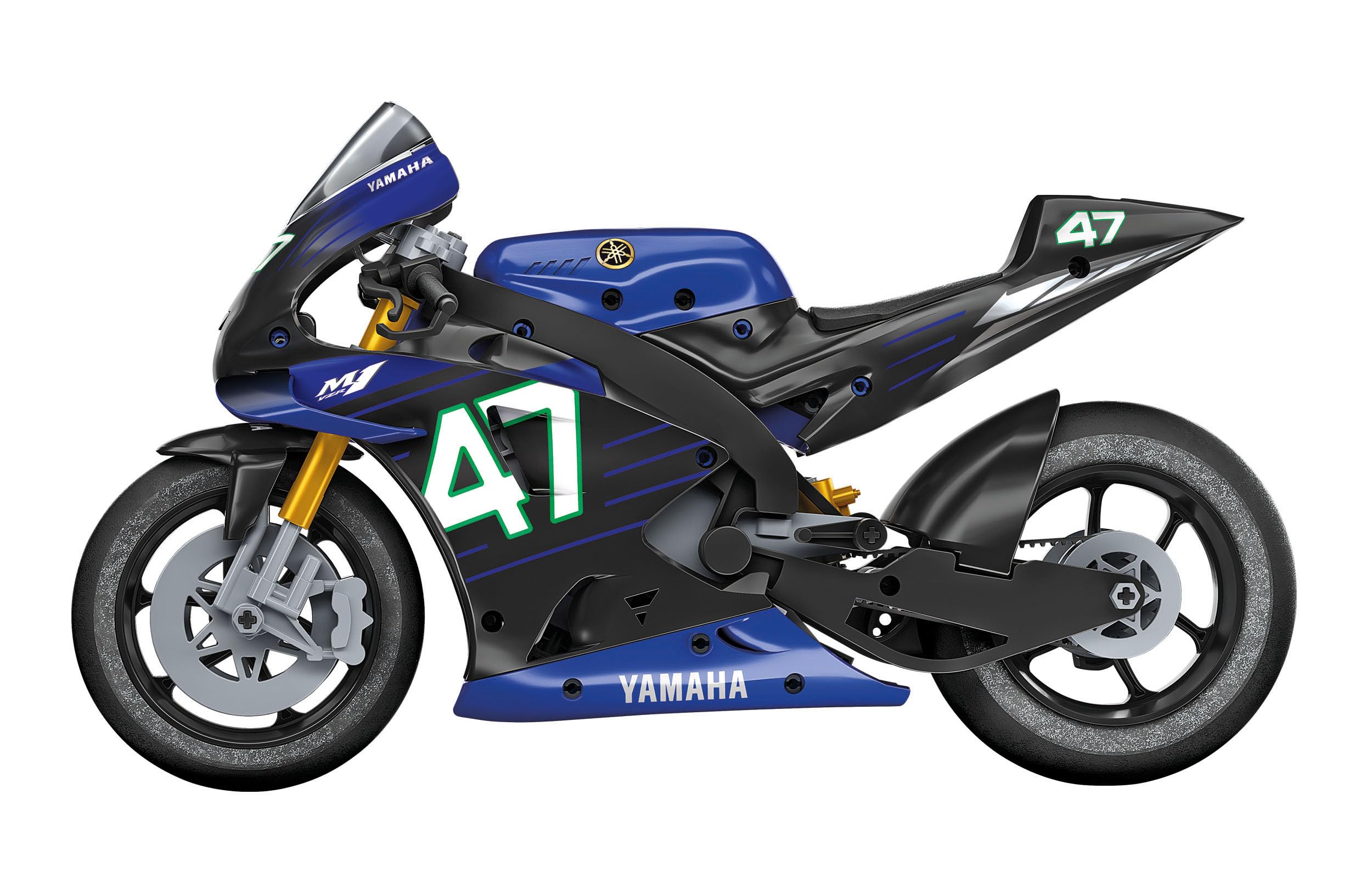 Clementoni - Ciencia y Juego Build - Yamaha M1, Modelo de Moto en Miniatura, Laboratorio Mecánico, Moto de Construir para Niños a Partir de 8 Años (en Italiano)