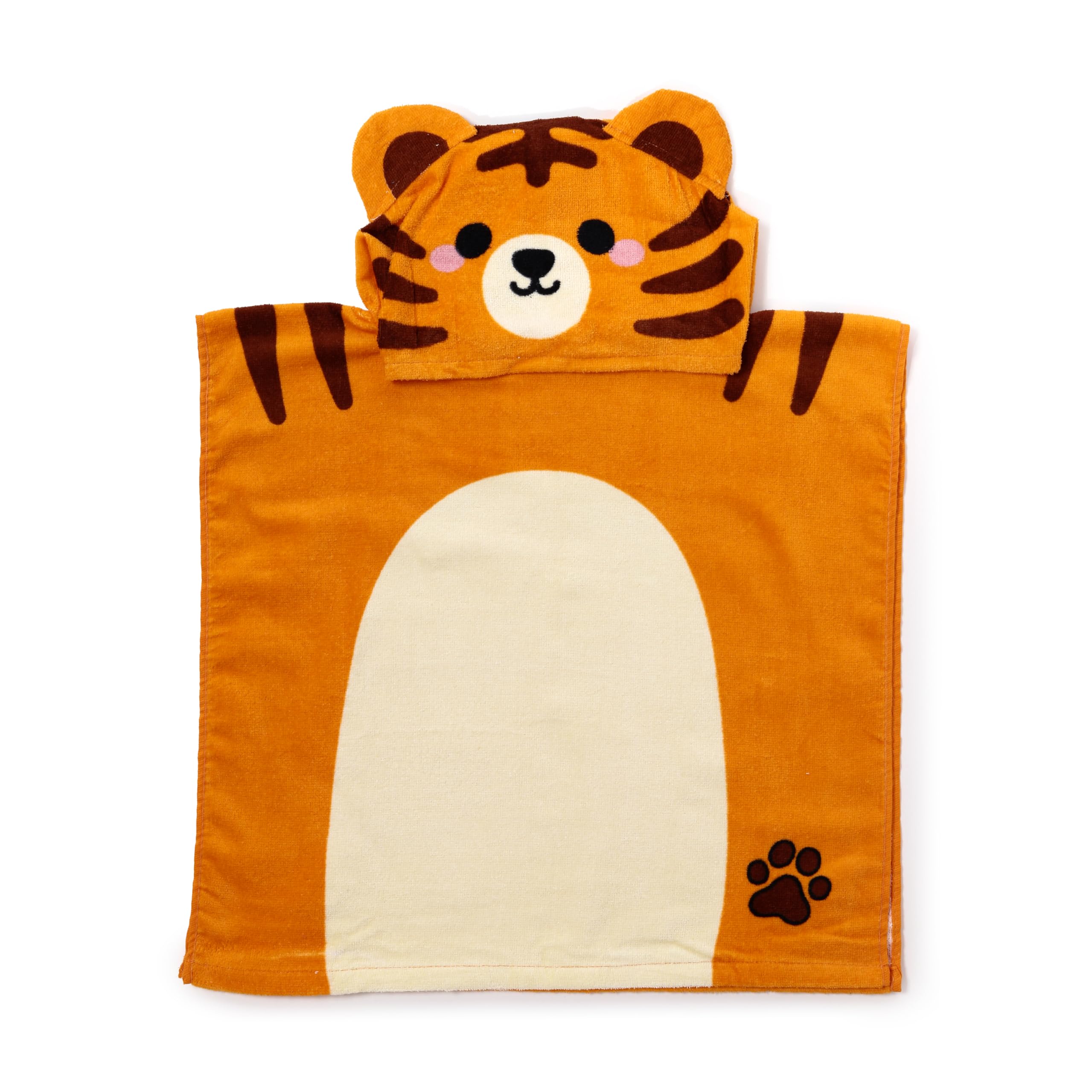 Puckator Multicolour Alfie The Tiger Adoramals Kids Hooded Towel