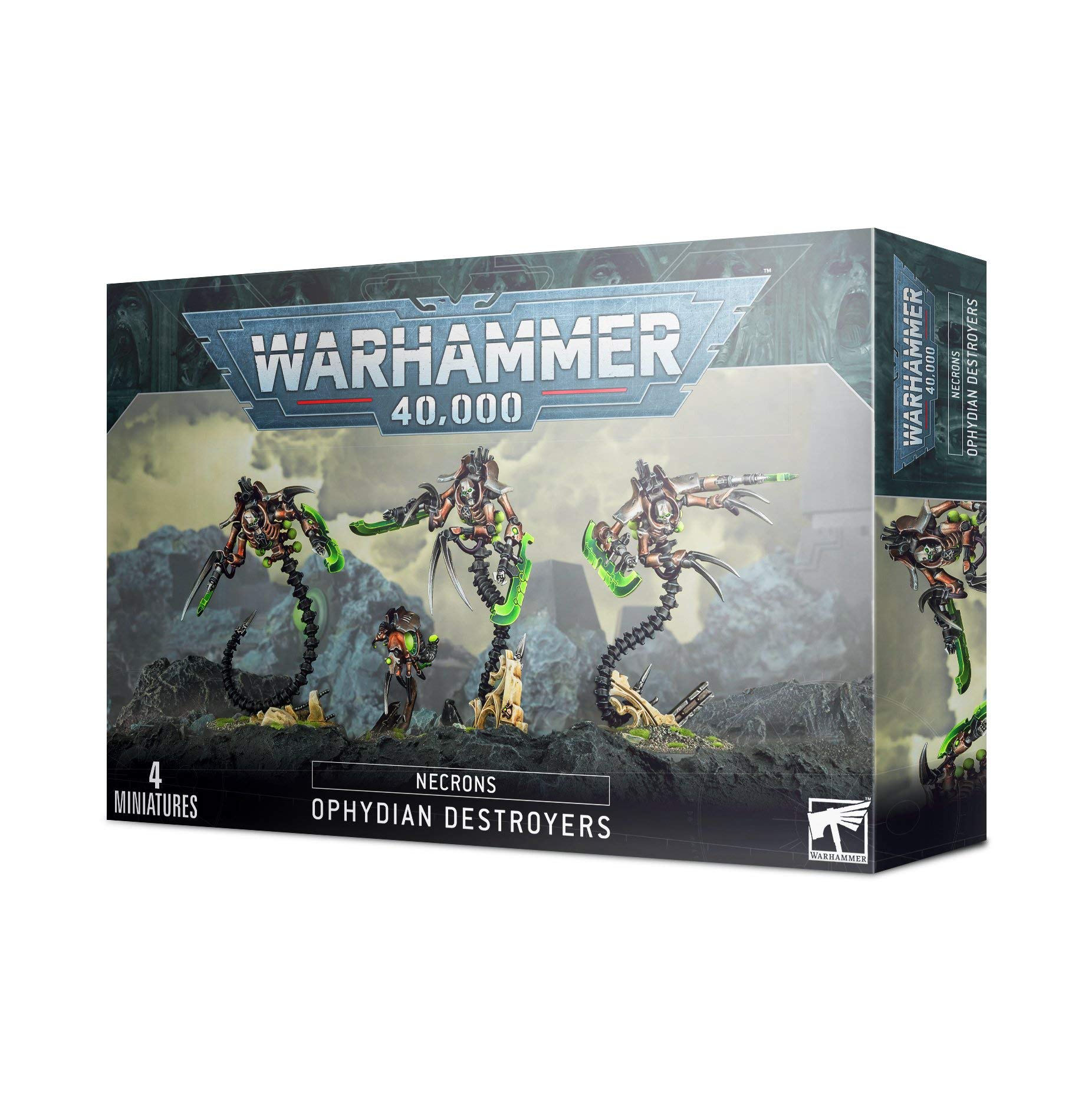 Games Workshop - Warhammer 40.000 - Necrons: Ophydian Destroyers, Schwarz