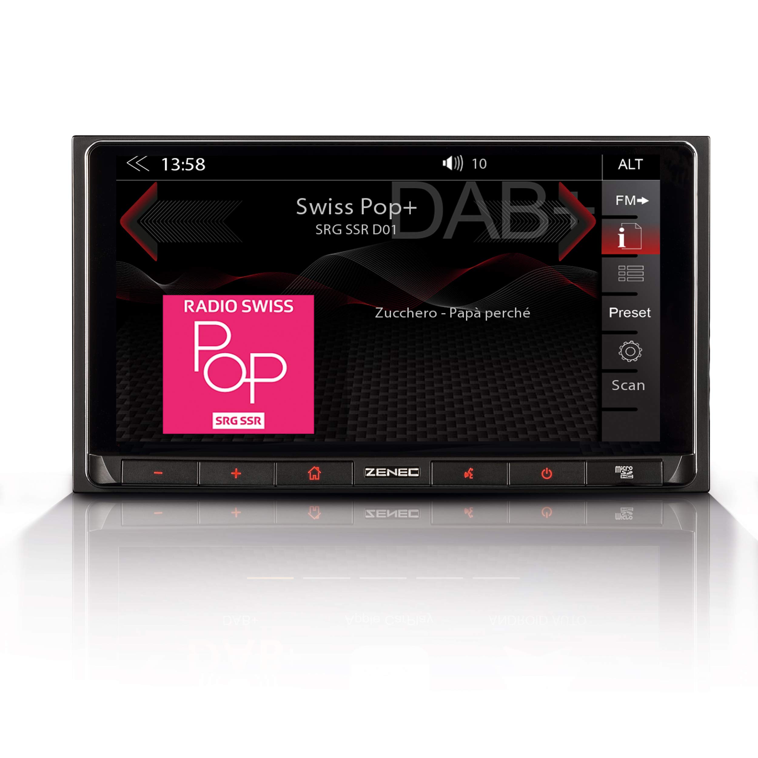 ZENEC Z-N528: radio samochodowe 2-DIN, system multimedialny z ekranem dotykowym 17,1 cm/6,75", DAB+, Bluetooth, USB, centrum multimedialne z Apple CarPlay i Google Android Auto