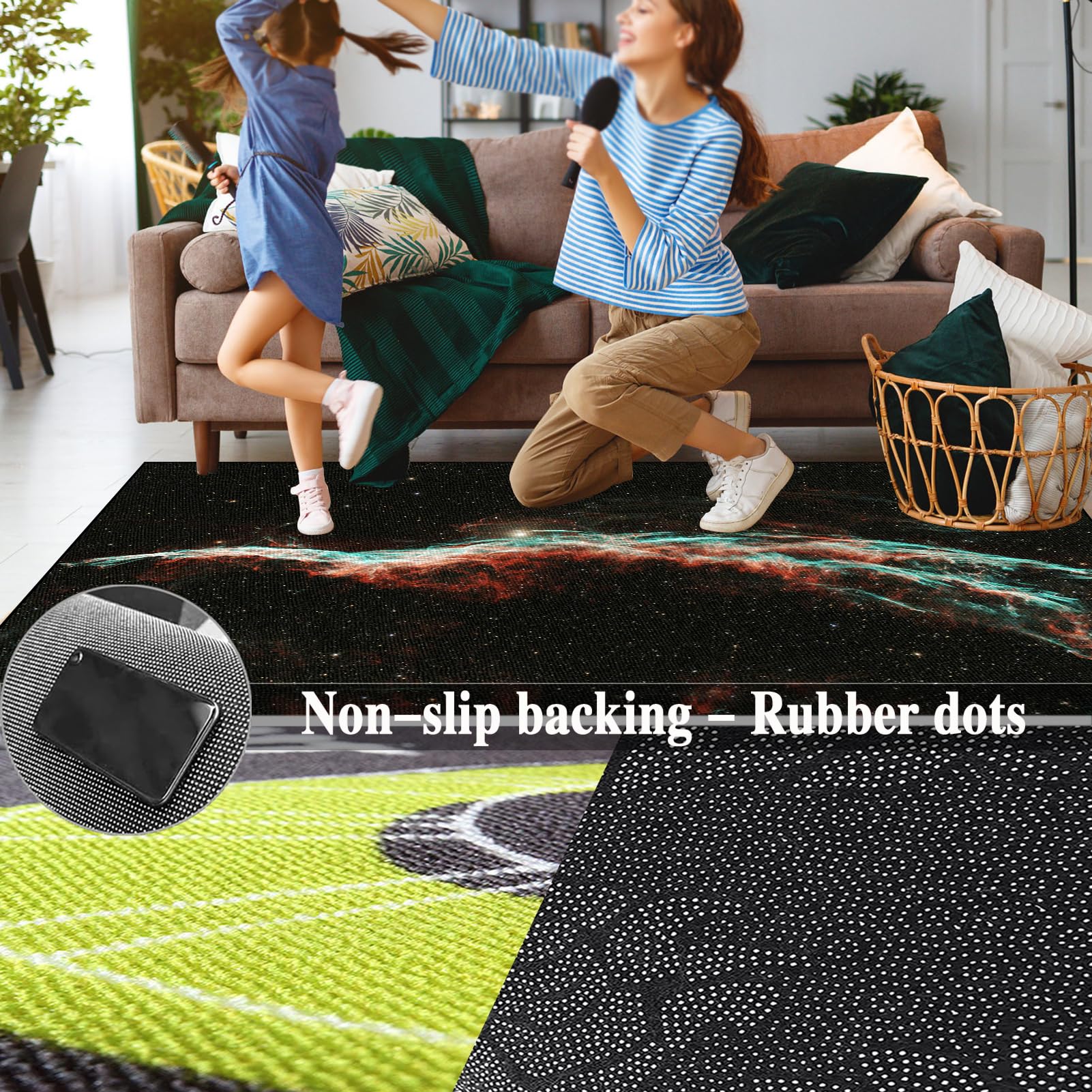 Tappetino per Batteria Elettronica e Percussioni Tappeto a Tamburo Insonorizzato Tappeto Batteria Acustica Tappeti Antiscivolo per Batteria Elettroniche Rullante Acustica Grancassa 200 x 160 cm