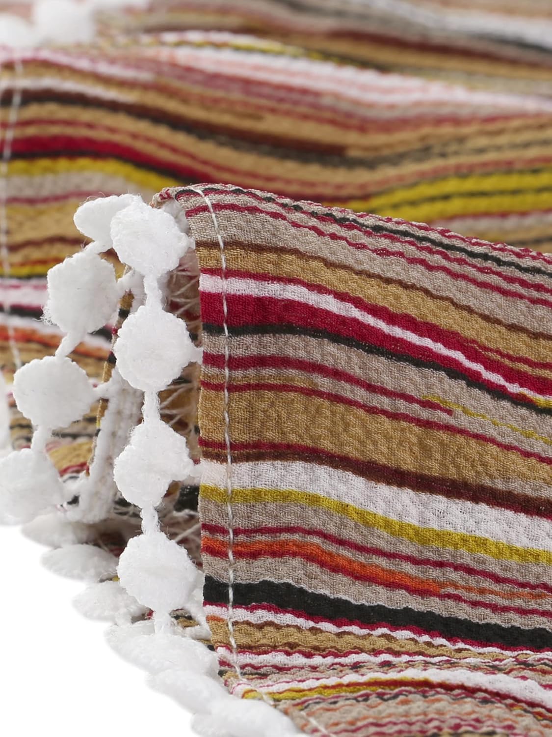 Agnes Orinda Plus Size Pant for Women Split Elastic Waist Flowy Striped Wide Leg Pants - Image 5