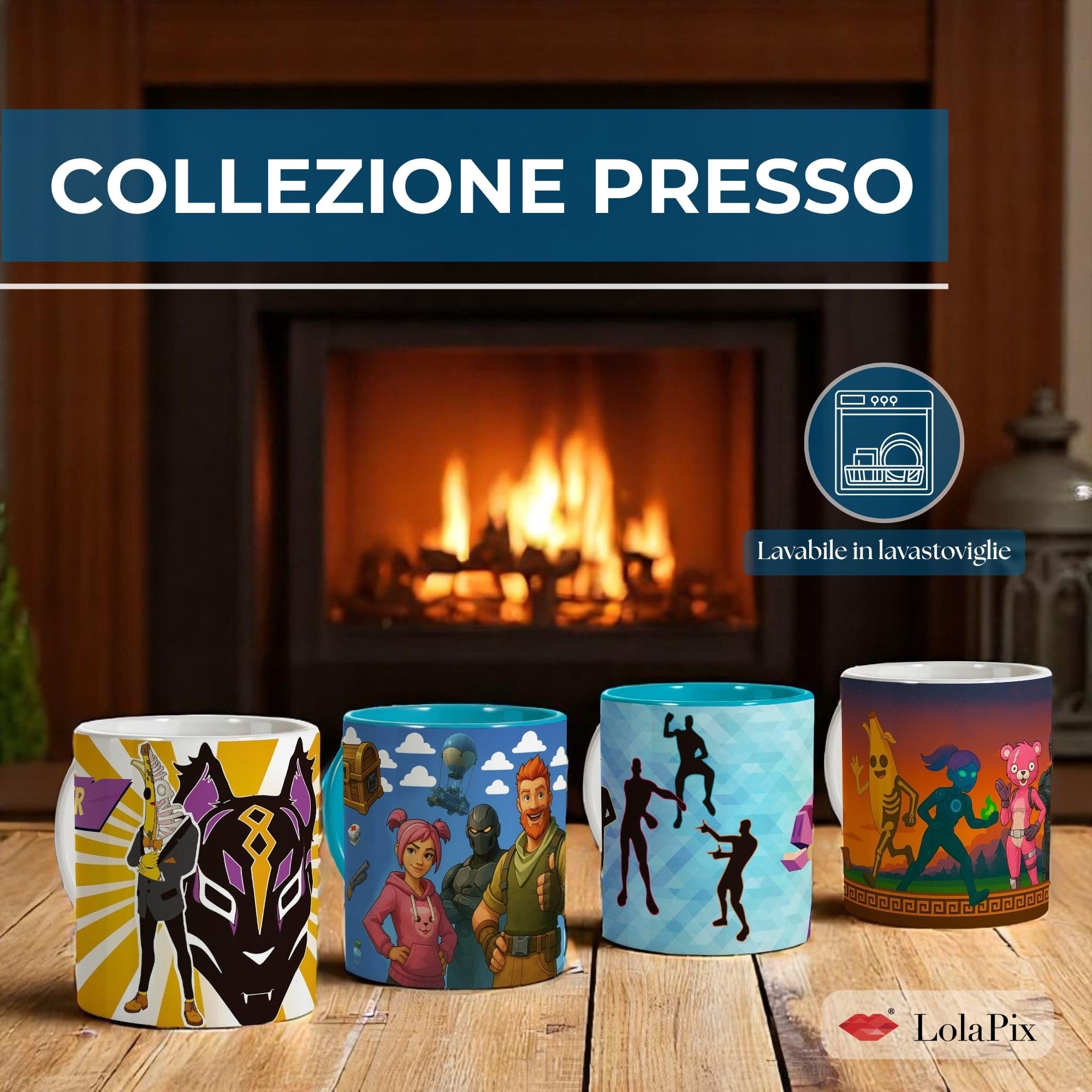 NAREG-Tazza Ceramica da Colazione con Scatola Regalo e cucchiaino
