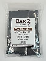 Vista 2 de Kit de 4 vasos de roca de etapa para barriles de 3 libras de carburo de silicio óxido de aluminio pulido de medios de EE. UU