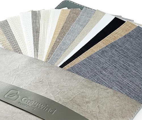 Miniatura 2 de Graywind Juego de persianas verticales de privacidad, reversibles, opacas, verticales, para oficina en casa (muestras de tela)