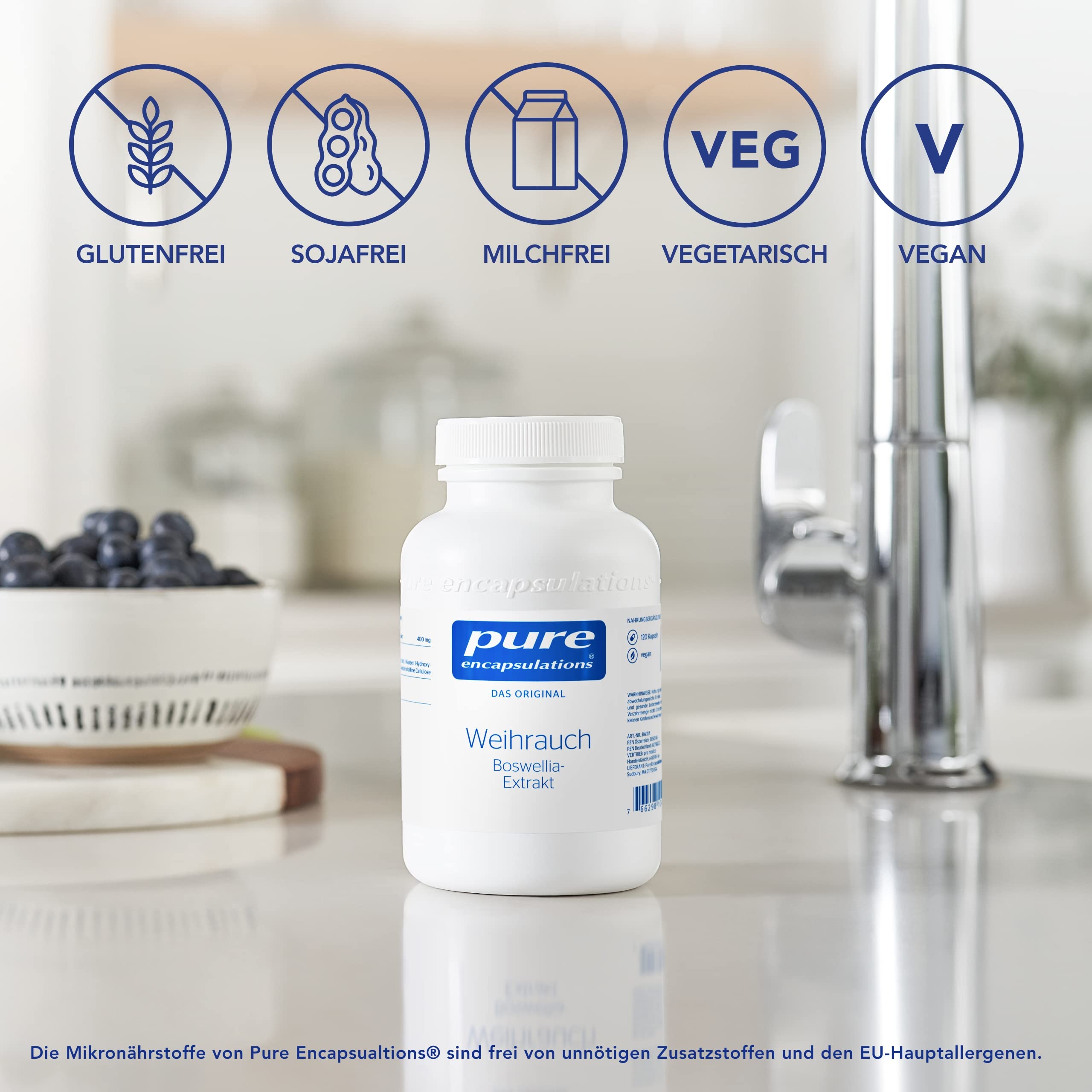 Pure Encapsulations - Weihrauch (Boswellia-Extrakt) - Hochwertiger Weihrauchextrakt - 120 vegane Kapseln