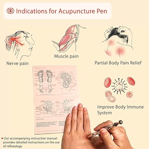Miniatura 3 de Rena Chris Gua Sha y pluma de acupuntura de acero inoxidable, herramientas de reflexología manual para tensión muscular y alivio del dolor,
