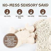 Vista 8 de Sensory Sand Recambio a granel de arena blanca de 10 libras de blanco