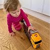 Teamsterz Construction Transporter Vehicle Playset | Construction Car, Lorry And Construction Truck Toys | Indoor And Outdoor Sandpit Toys | Toy Car Launcher | Cars Storage And Ramp | Ages 3+