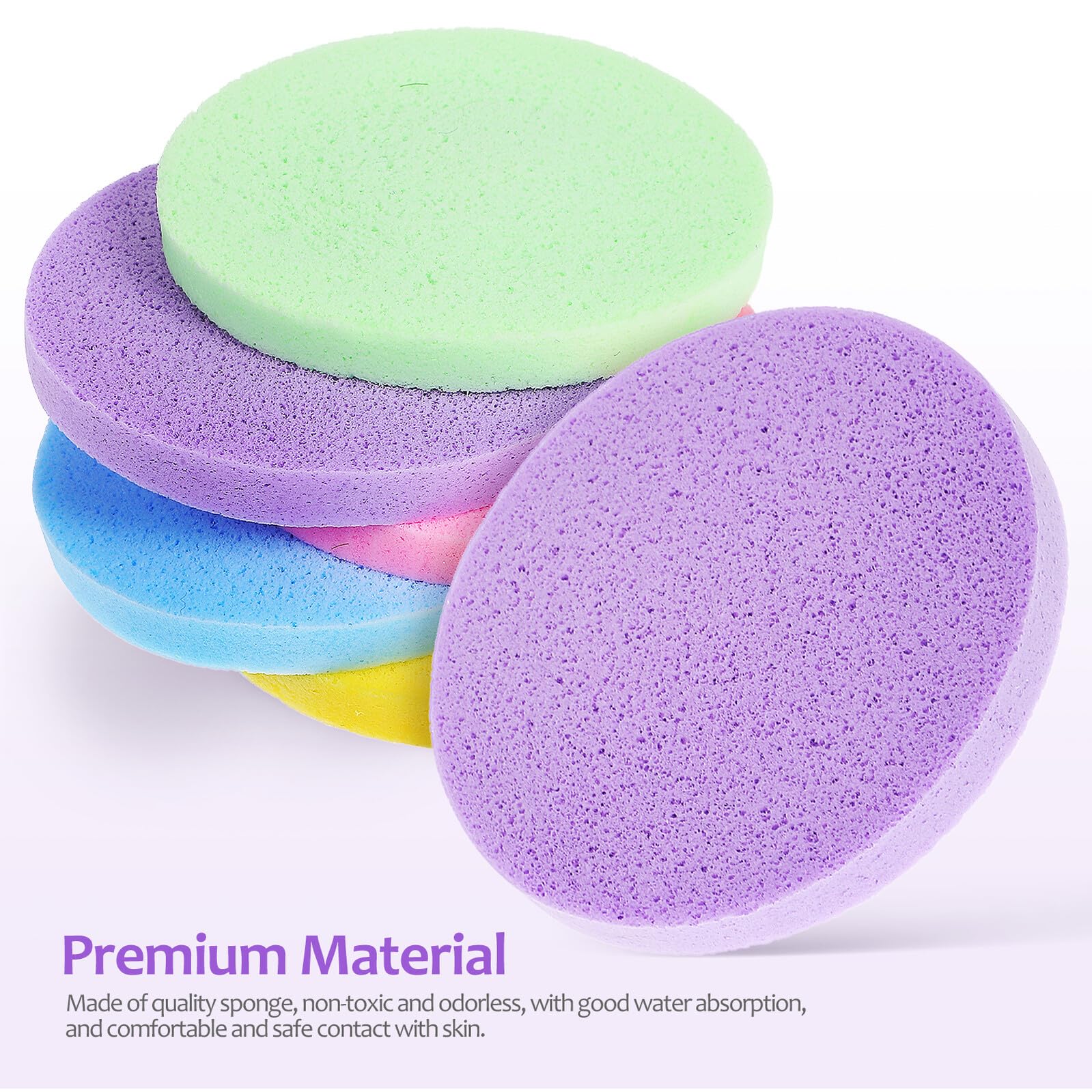 Cabilock Esponjas Faciales Comprimidas Esponjas Exfoliantes y Limpieza Facial 120 para Maquillaje para Uso Diario en Mujeres y Niñas