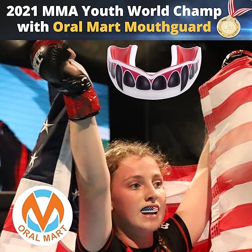 Miniatura 2 de Protector bucal deportivo para niños y jóvenes, sin BPA, para karate, fútbol americano, artes marciales, rugby, boxeo, hockey (incluye estuche de