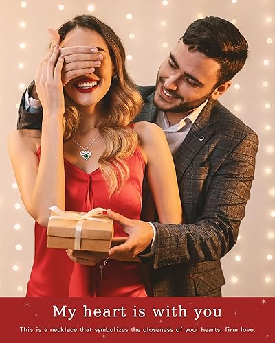 Miniatura 4 de Sterling Silver Necklace, Valentines Day Gifts for Wife, Heart Necklaces for Women, Girlfriend Birthday Graduation Mothers Day Gifts, Mom Necklace,