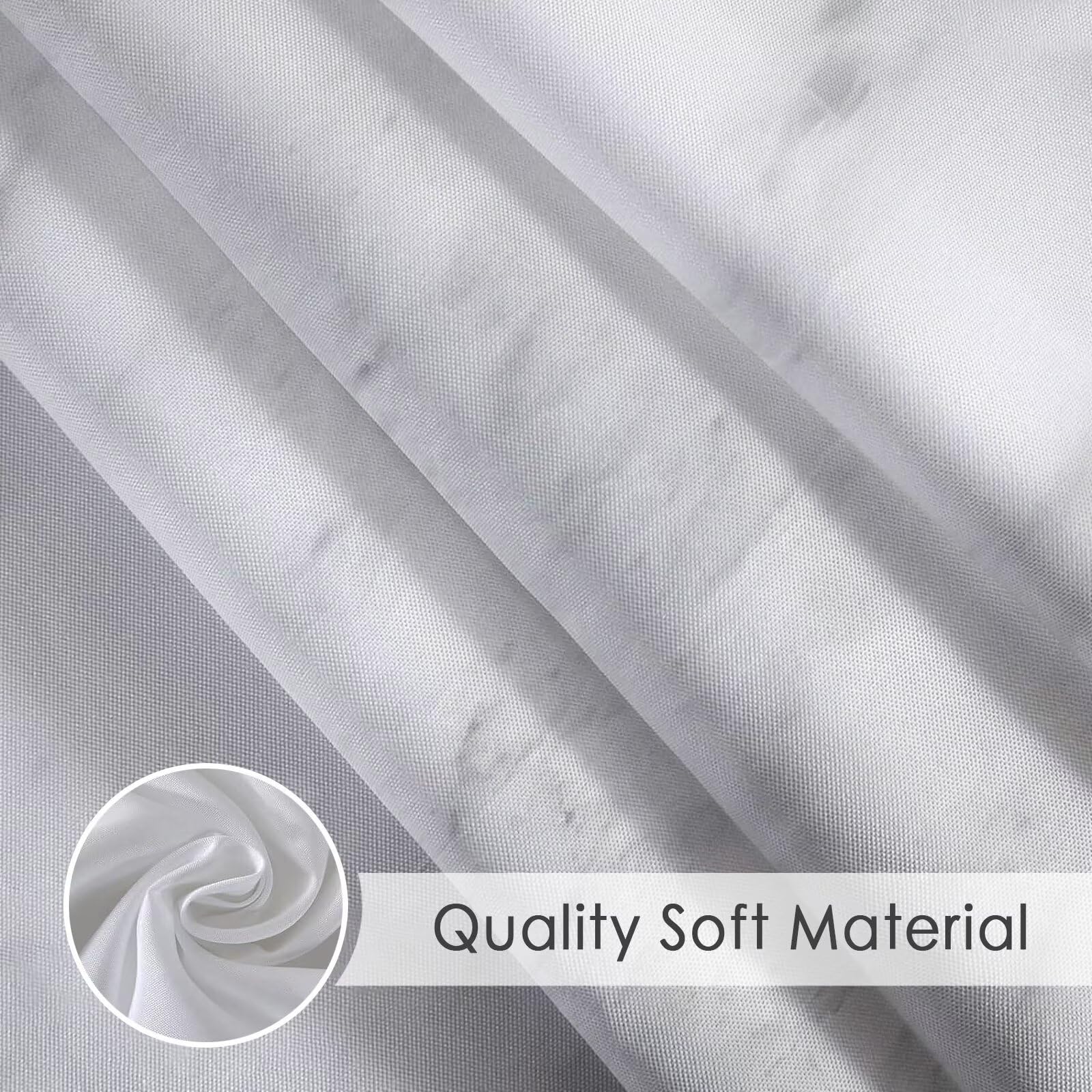 Simple Rideau Douche 180x200cm Rideau de Douche Gris Shower Curtain – Impression Polyester Tissu – avec 12 Crochets – Tissu Lavable en Machine – Imperméable – pour Salle de Bain – Hôtel D#364