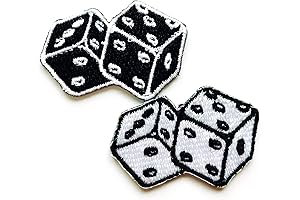 Tiny Sew Iron Dice Patches