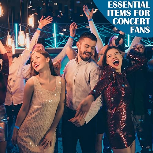 Vista 63 de Tudomro 300 pulseras de papel para eventos, pulseras impermeables de neón, pulseras de identificación de conciertos, bandas de mano, pulseras Verde