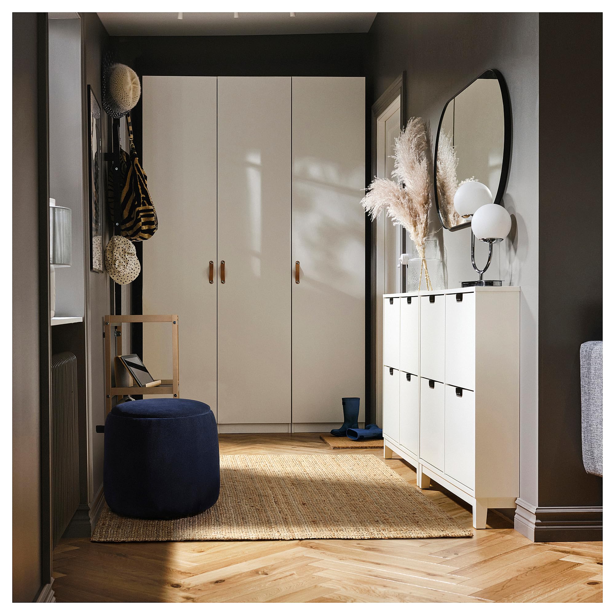 ProTuning JÄRRESTAD Pouf, con contenitore/Djuparp blu scuro