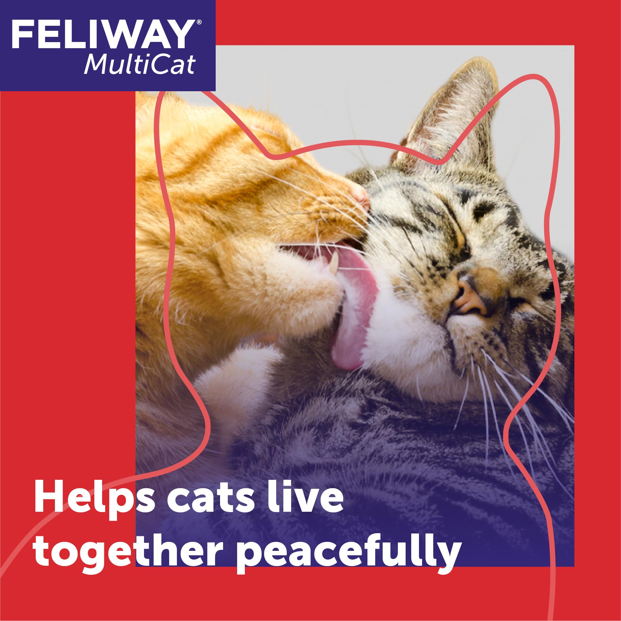 CEVA Animal Health FELIWAY MultiCat Lot de 3 phéromones apaisantes 30 Jours
