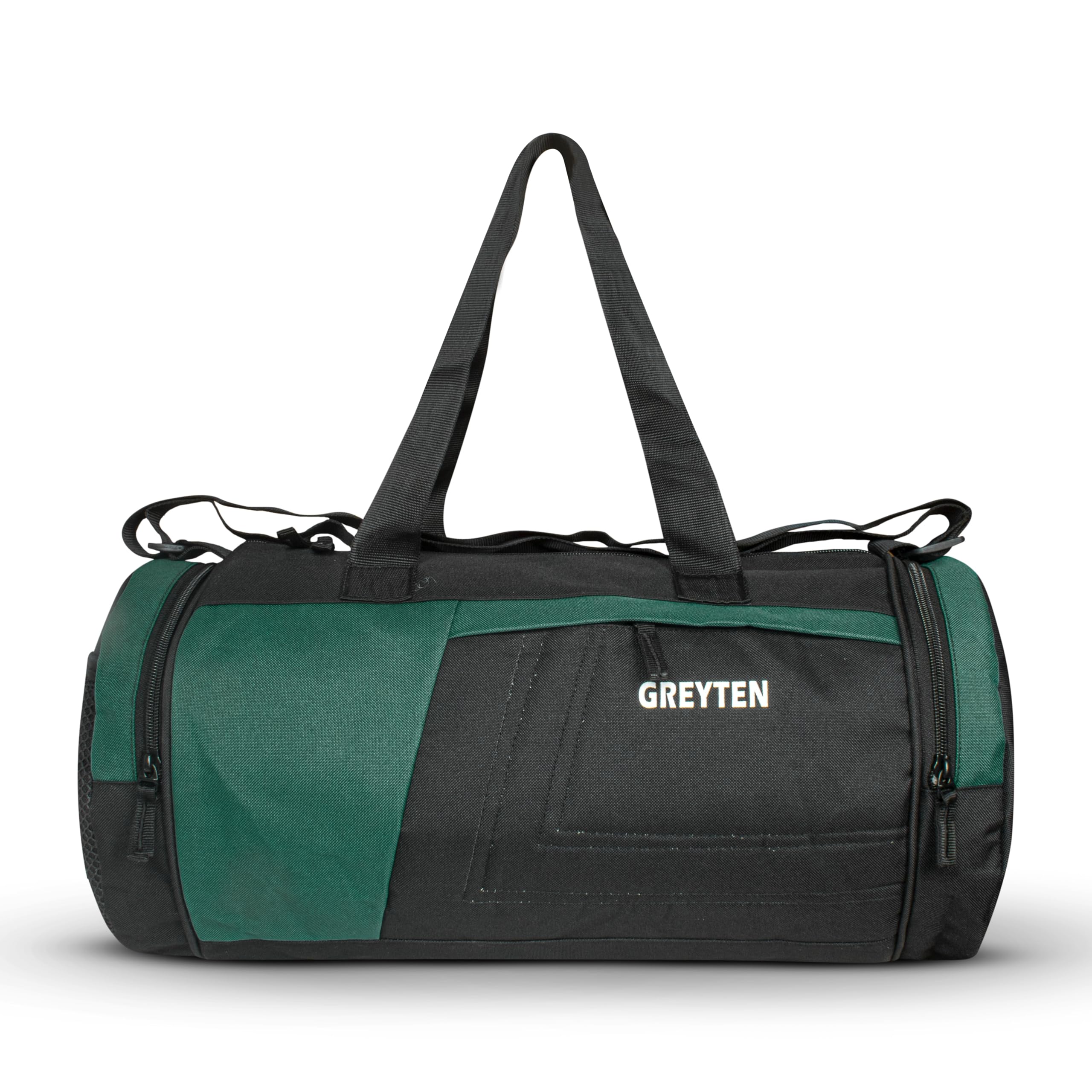 Gym Bag for Men & Women, Duffel Bag for Sports, Gyms, Duffel Bag Gym Bag, Polyester Sports Duffle/Shoulder/Gym Bag for Tennis, Dance, Golf, Football, Crossfit & Swimming (Green Black)-image-24