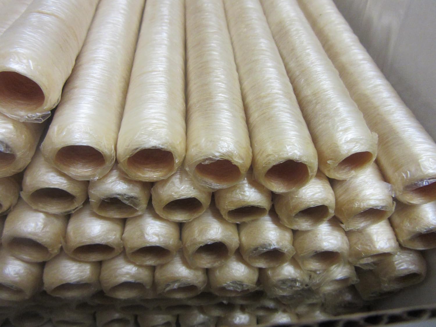 SALE...SALE...SALE PROCESSOR QUANTITY Full Caddy of 17 mm SLIM Collagen Snack Stick CASINGS for 500 lbs of Edible sausage. Product of USA