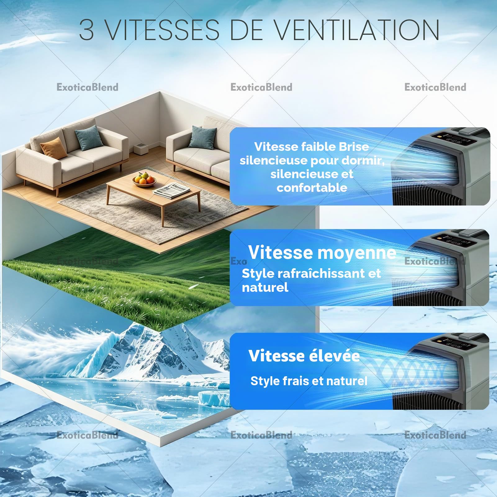 Climatiseur Portable 4500 BTU, Climatiseur de Tente Basse Consommation pour Tente, Camping-Car, Fourgon Aménagé, Usage Intérieur et Extérieur – Nouveau Modèle 2026 Silver
