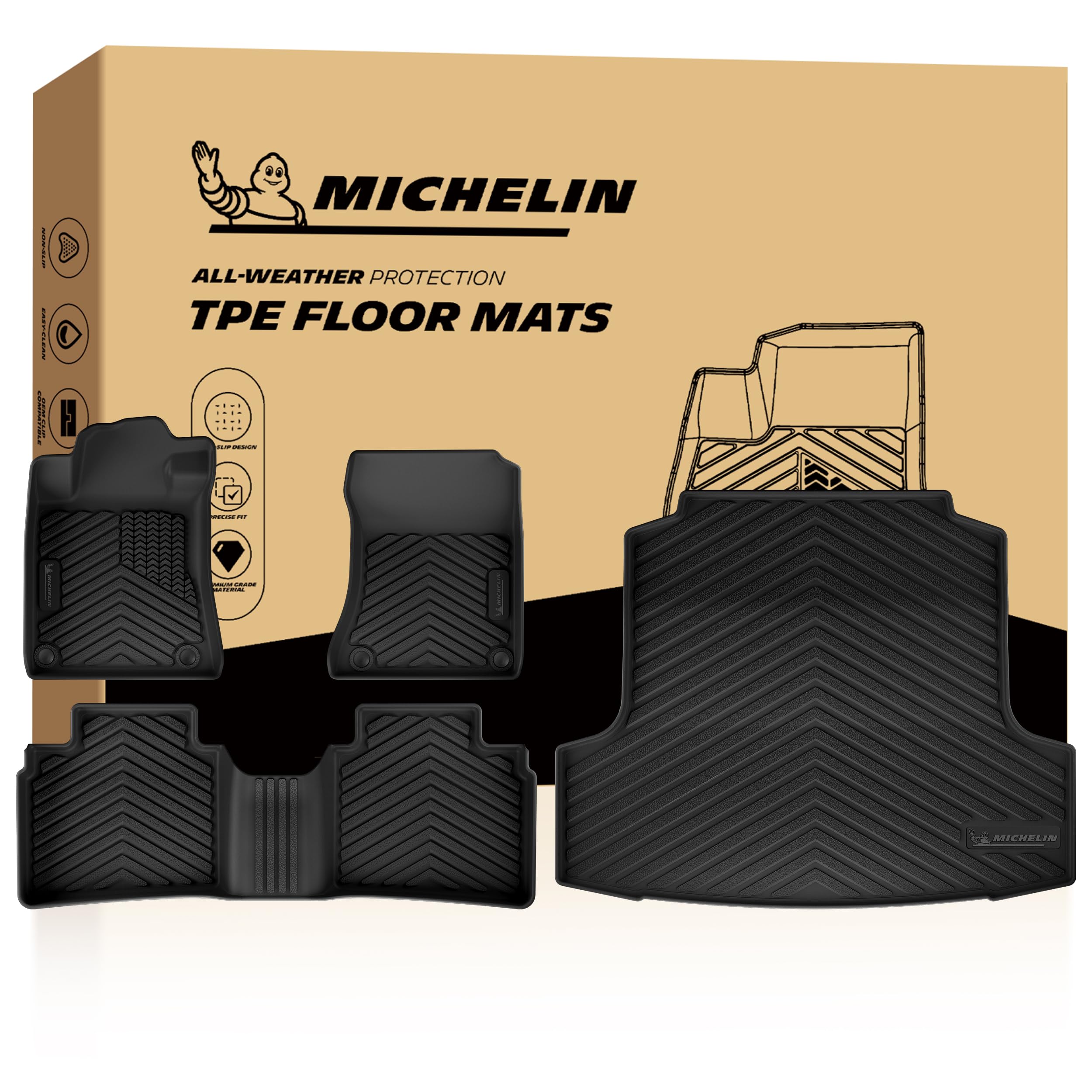 Michelin Vehicle Mats for 2019-2026 Nissan Altima (4 Piece)