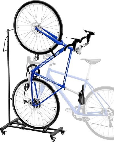 Soporte vertical para bicicleta, vertical y horizontal, altura ajustable, estante de almacenamiento de bicicletas para apartamento, estante de disponible en Yaxa Peru