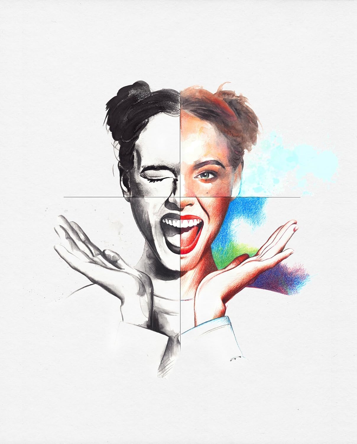 Faber-Castell Discovery Set Albrecht Durer Water Soluble Art Set, 12 Pieces, Artist Supplies, Watercolour Colouring Pencils, Watercolour Markers Pens, Water Brush, Artist Set, Home, School, Art Studio