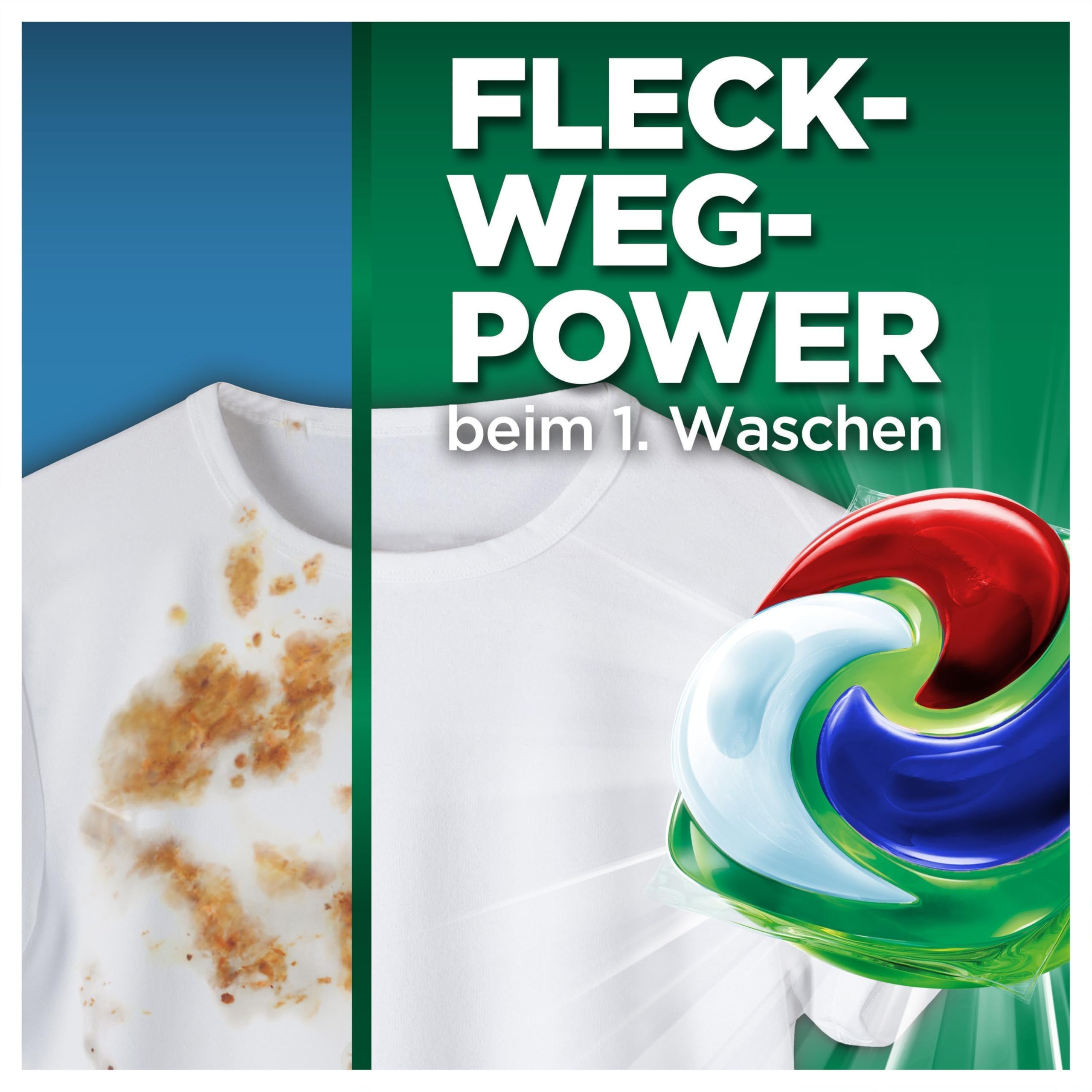 Ariel Waschmittel Pods All-in-1, Flüssigwaschmittel Kapseln 100 Waschladungen, Universal+, Kraftvolle Fleckentfernung ab der 1. Wäsche