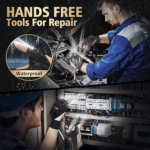 Miniatura 5 de XSEYE Regalos para el día de San Valentín, guantes de linterna LED recargables, regalos de cumpleaños de aniversario para él, accesorios geniales