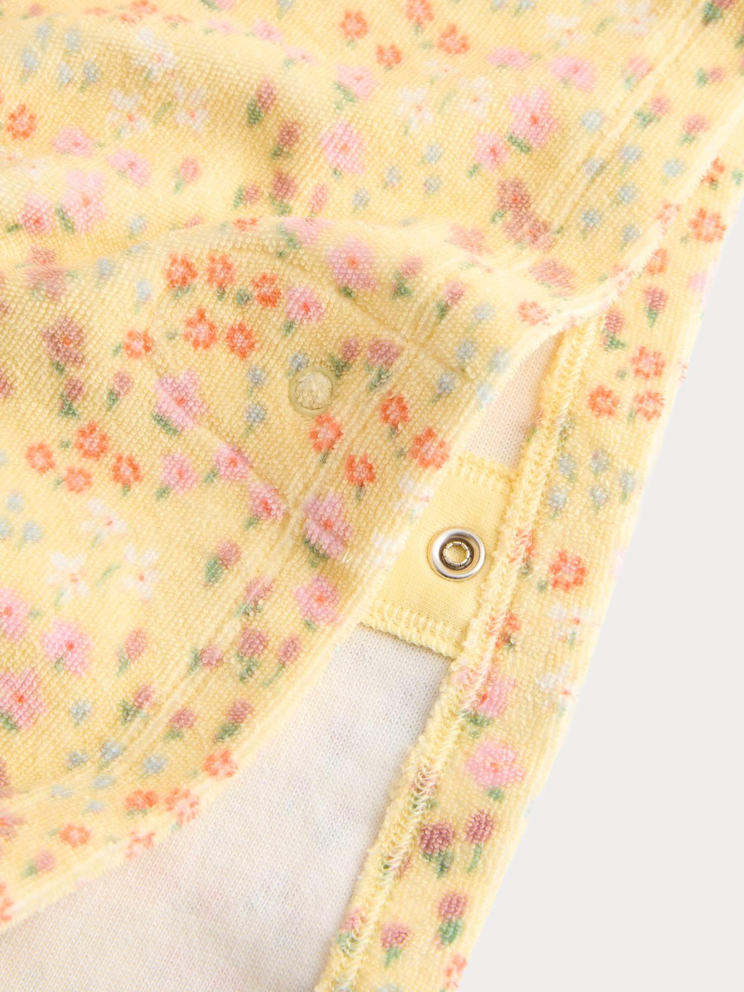 Marks & Spencer Poncho Toalla de Algodón Puro con Estampado de Flores para Bebé, Diseño con Capucha