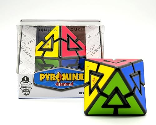 Miniatura 5 de Project Genius Diamond Pyraminx- Speed Cube, juegos de un solo jugador, rompecabezas Twisty, teasers cerebrales, multicolor, cubo de rompecabezas,