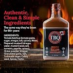 TBQ Zesty Sauce aka TBQ Hot Sauce 1L 35.2fl.oz. Great for BBQ, Ribs, Chicken & Steaks - Kosher, Vegan, Gluten Free, All Natural, No Fillers