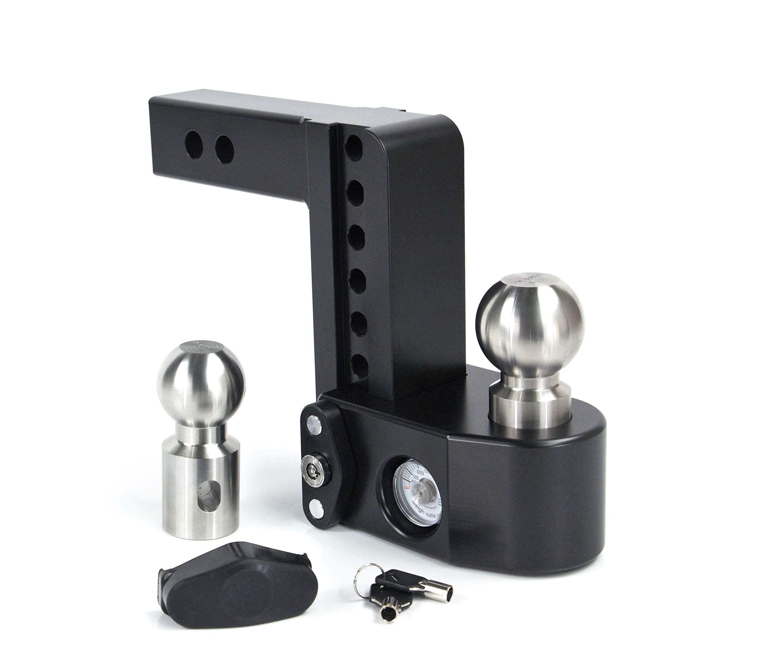 Weigh Safe 6in Drop Hitch W/ 2in Shank (8k/10k Gtwr) - Black