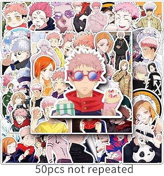 Amazon.co.jp: For 呪術廻戦 ステッカー 50枚セット かわいいアニメ