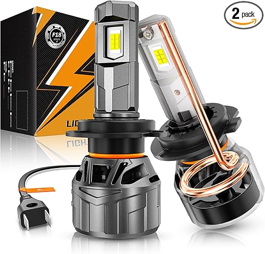 Auxbeam 2025 F18 Series H7 Fog Lights, 22000LM H7 Powersport Light for Off-Road Use or Fog Light-2 Pack