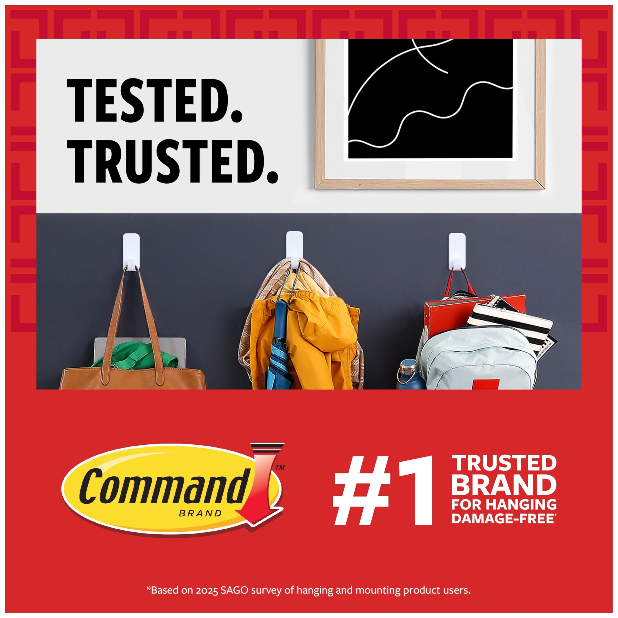 3M Tiras colgantes de comando [extraíbles]: 5/8 in. x 2-3/4 in. (Blanco) / 20 tiras