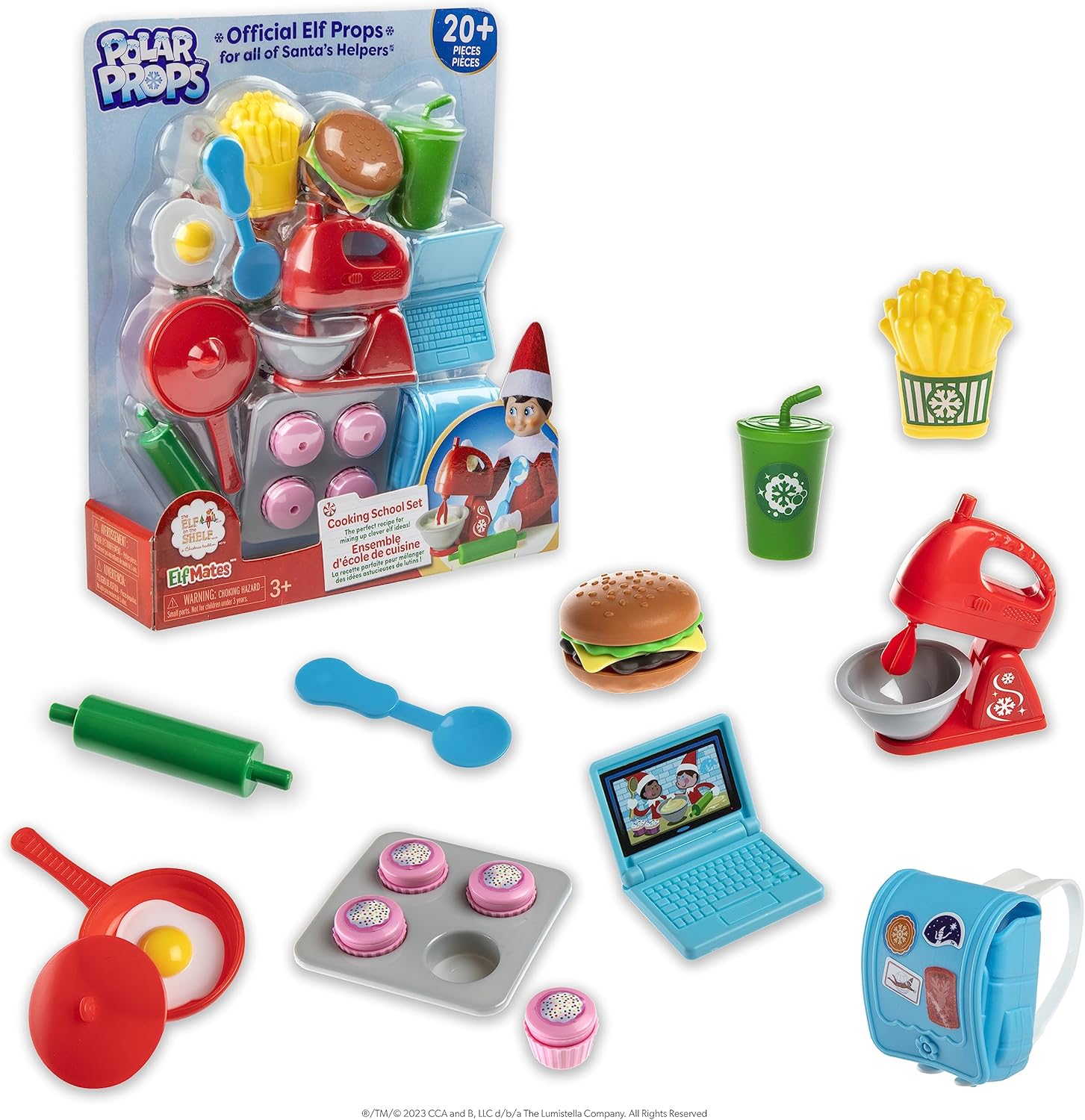 The Elf on The Shelf Polar Props Bundle: Cooking School Set and Beach Vacation Set