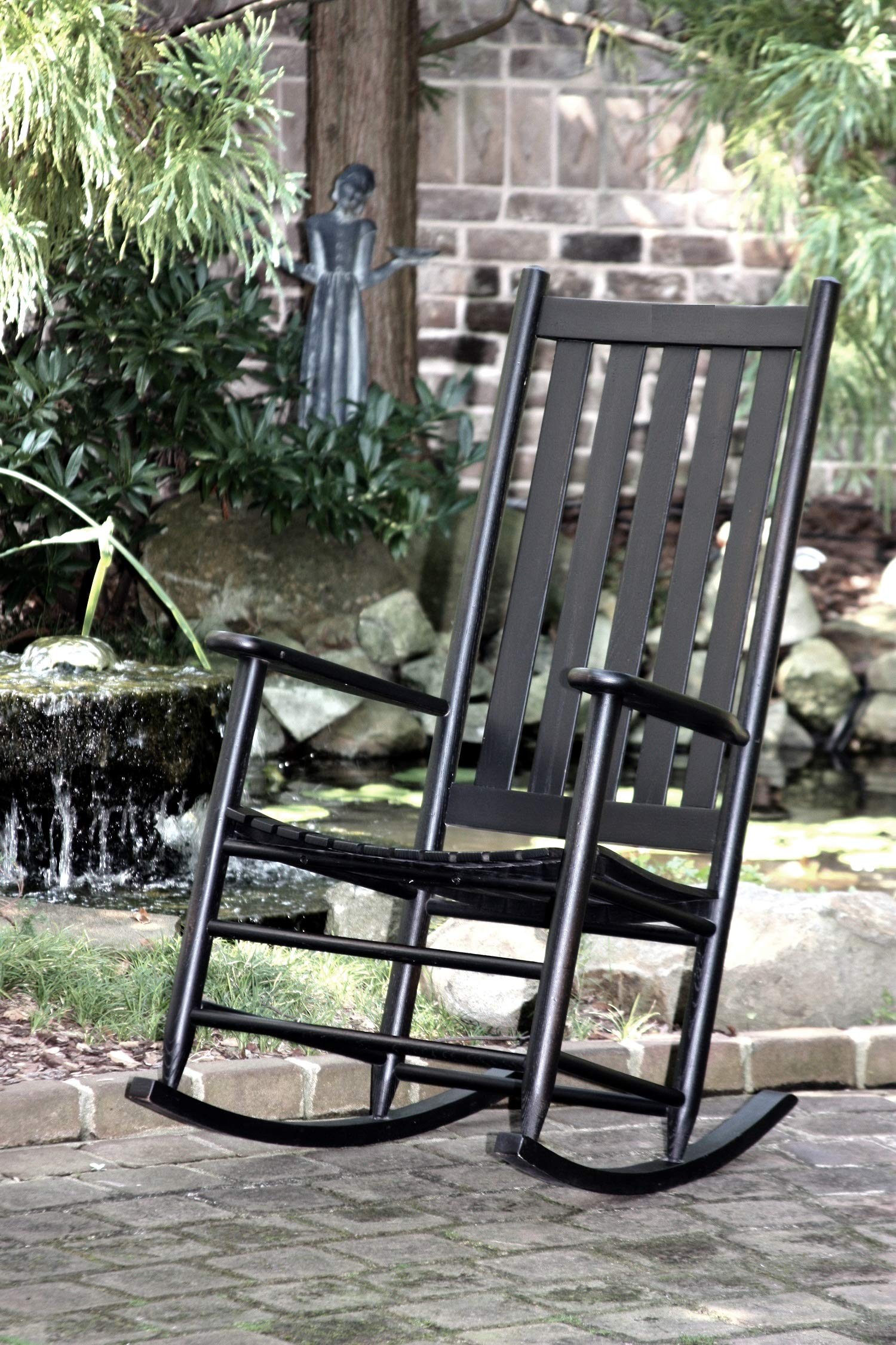 Dixie Seating Asheville Wood Rocking Chair No. 907S Black