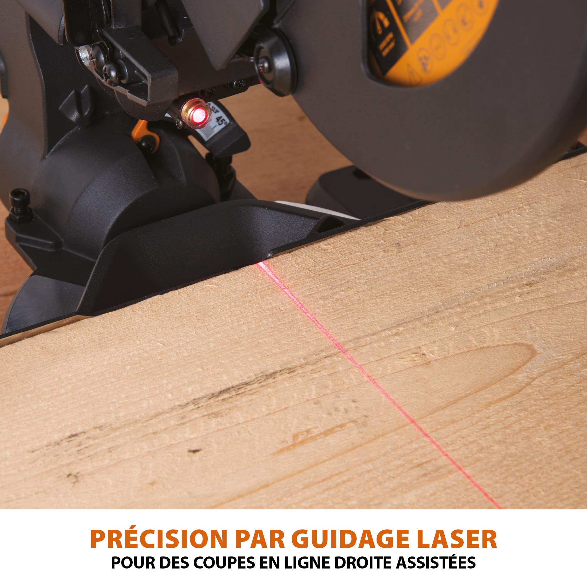 Evolution Power Tools Scie à Onglet Coulissante 300 mm Coupe Multi-Matériaux Lame Incluse 210mm R210SMS-300+