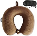 Memory Foam Travel Pillow, Comfortable Travel Neck Pillow U Shape, Support Neck and Head to Relieve Fatigue, Portable Neck Pillow Suitable for Planes, Trains, Self-Driving Cars, Machine Washable