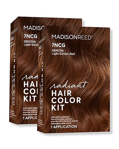 Miniatura 27 de Madison Reed - Kit de tinte radiante para el cabello, tinte permanente para el cabello, 100 % cobertura de canas, sin amoníaco, castaño claro Novara