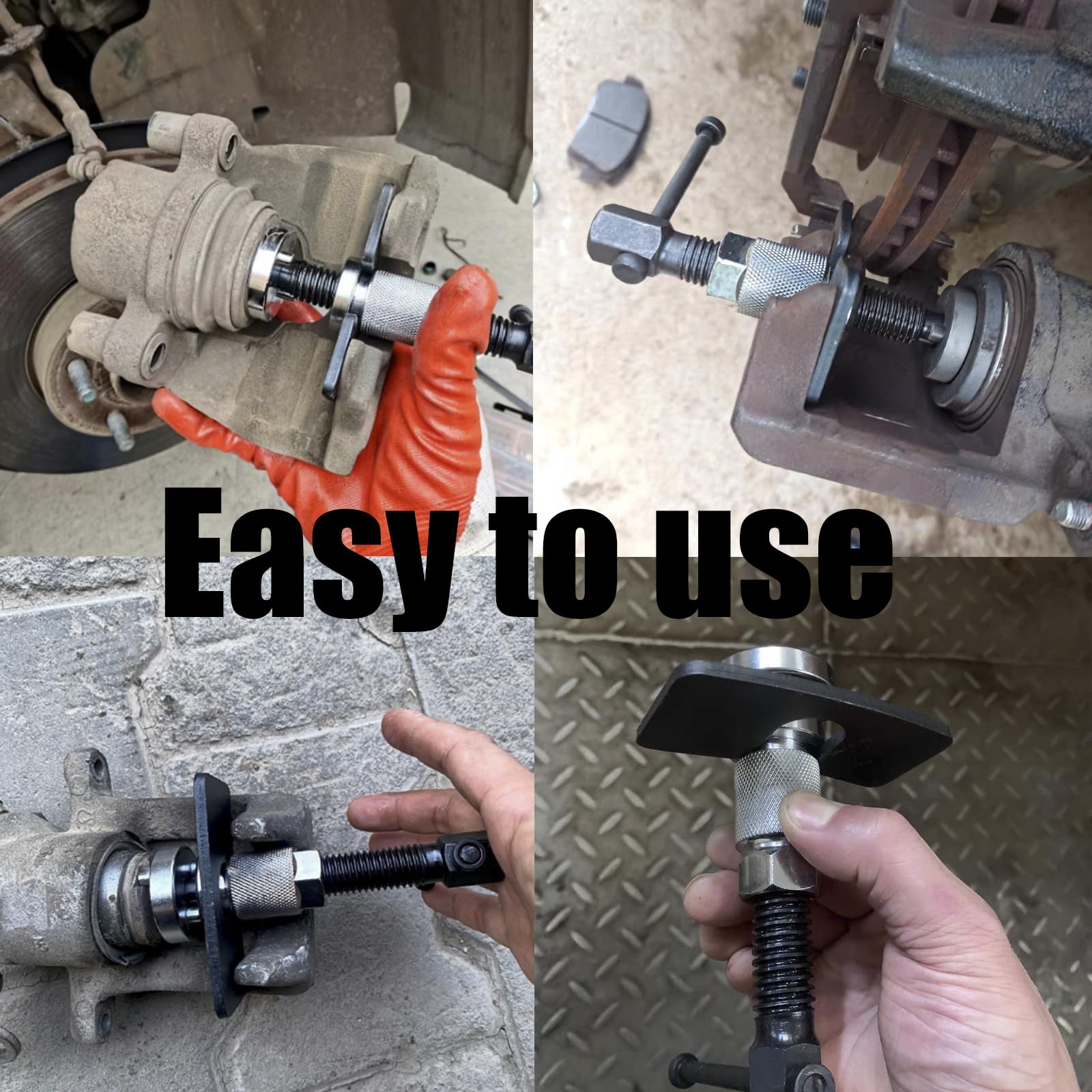 1 Sets Reajustador Universal De Pistones De Freno,Calidad del Acero Reajustador De Pistones De Freno,Separador Pistón del Disco Freno,Herramienta de Freno de Coche para Muchos Coches