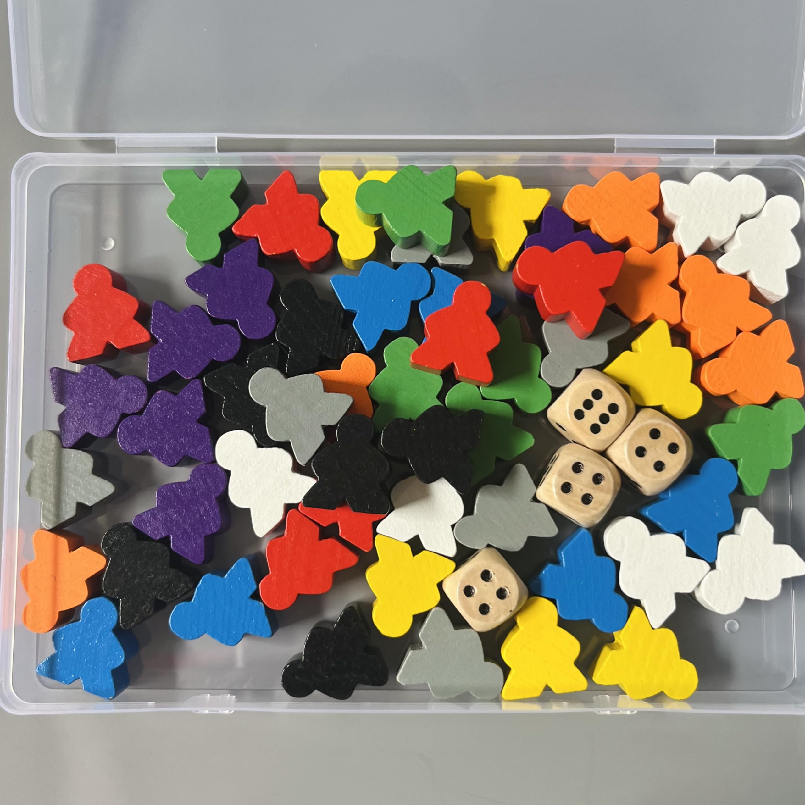 Lot de 6 pions big en bois pour jeux. Pions géants en forme de quille