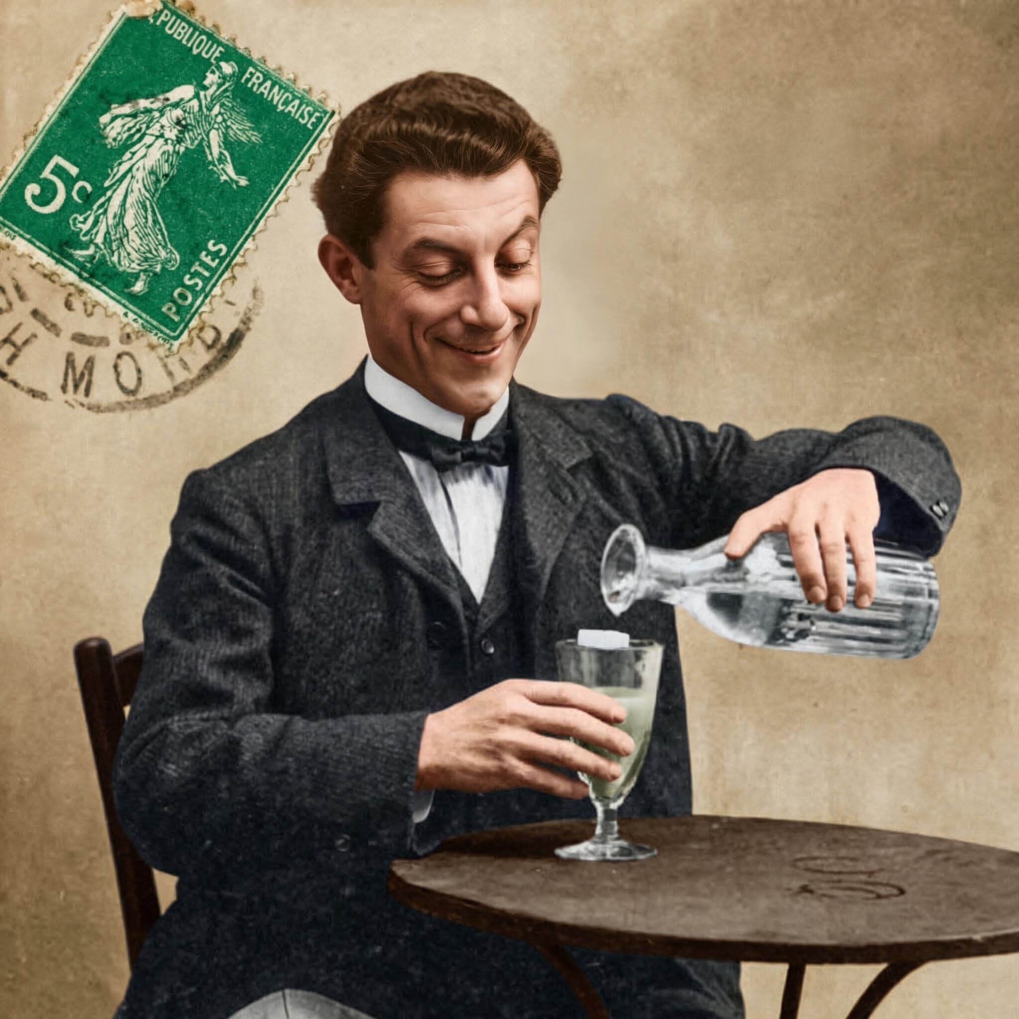 Absinth Maison ALANDIA | Gold prämierter Absinthe aus Deutschland | Traditionelle Rezeptur | Mit 16 Kräutern destilliert | 70% Vol. | Handverkorkte Flasche | (1x 0,7 l)