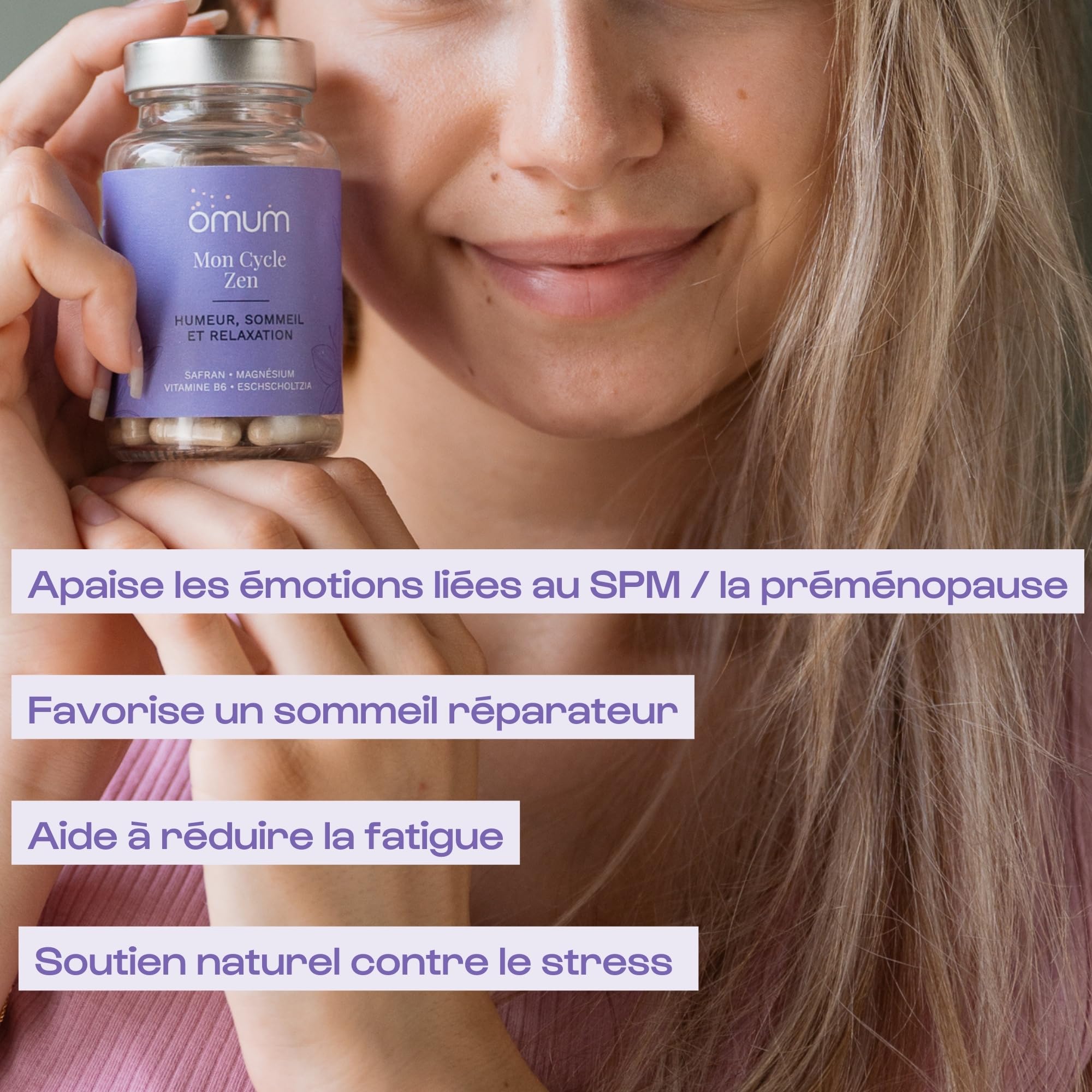 OMUM - Duo SPM, règles et cycles - Mon Cycle Zen sommeil et humeur + Mon Cycle Confort compléments