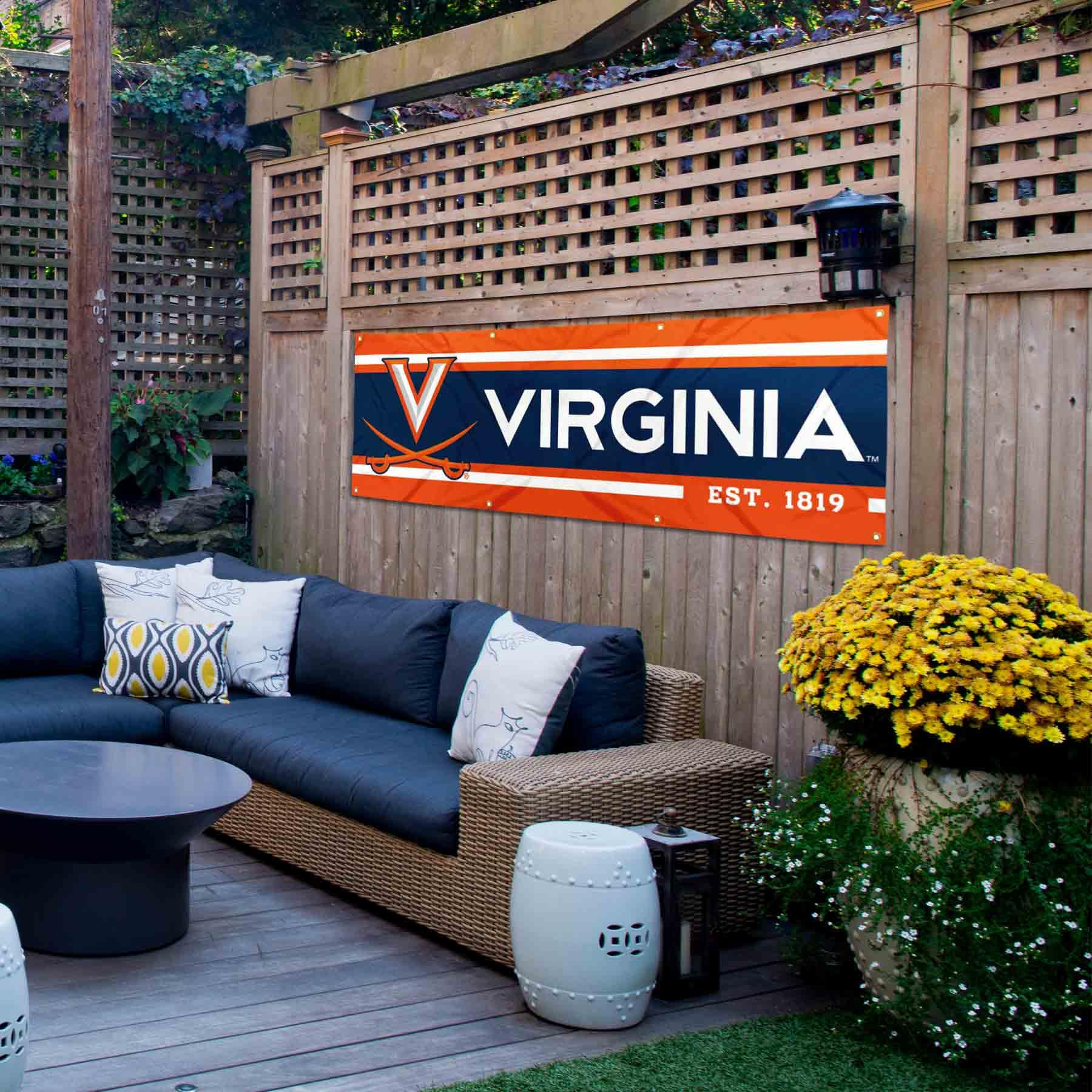 Striscione grande Virginia Cavaliers, 6 x 1,8 m