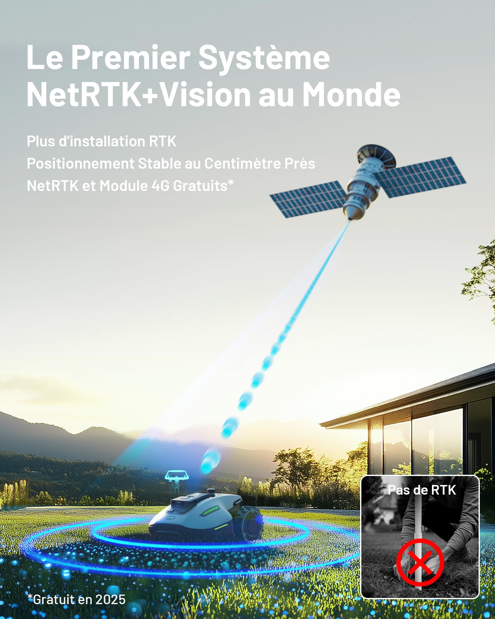 MAMMOTION Tondeuse Robot YUKA Mini 700 - vue 2