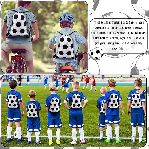 Miniatura 7 de 24 bolsas de fútbol pequeñas con cordón, bolsas de fútbol, softbol, fiesta, regalos, regalos para competición de fiestas deportivas