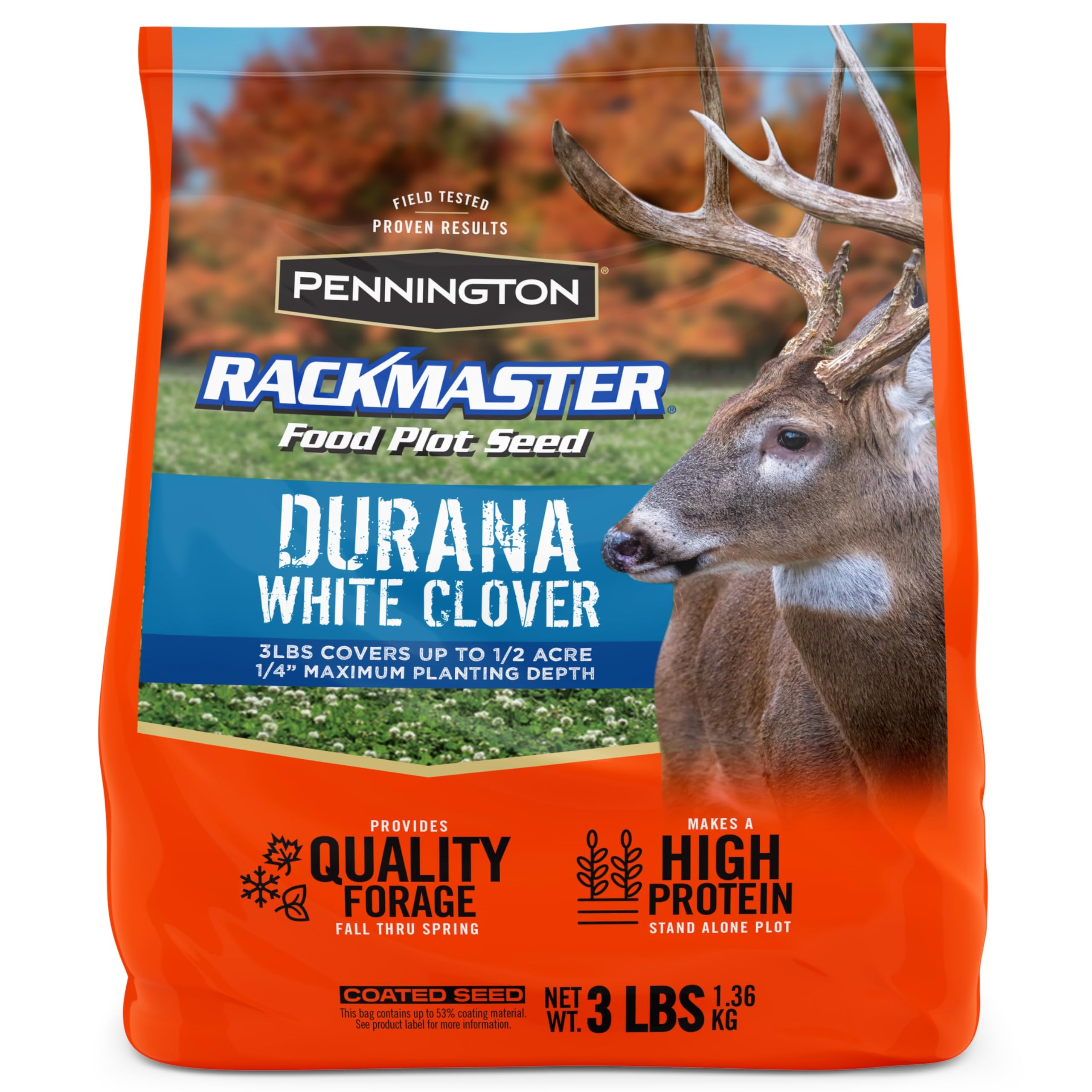 Pennington Rackmaster Durana White Clover Seeds