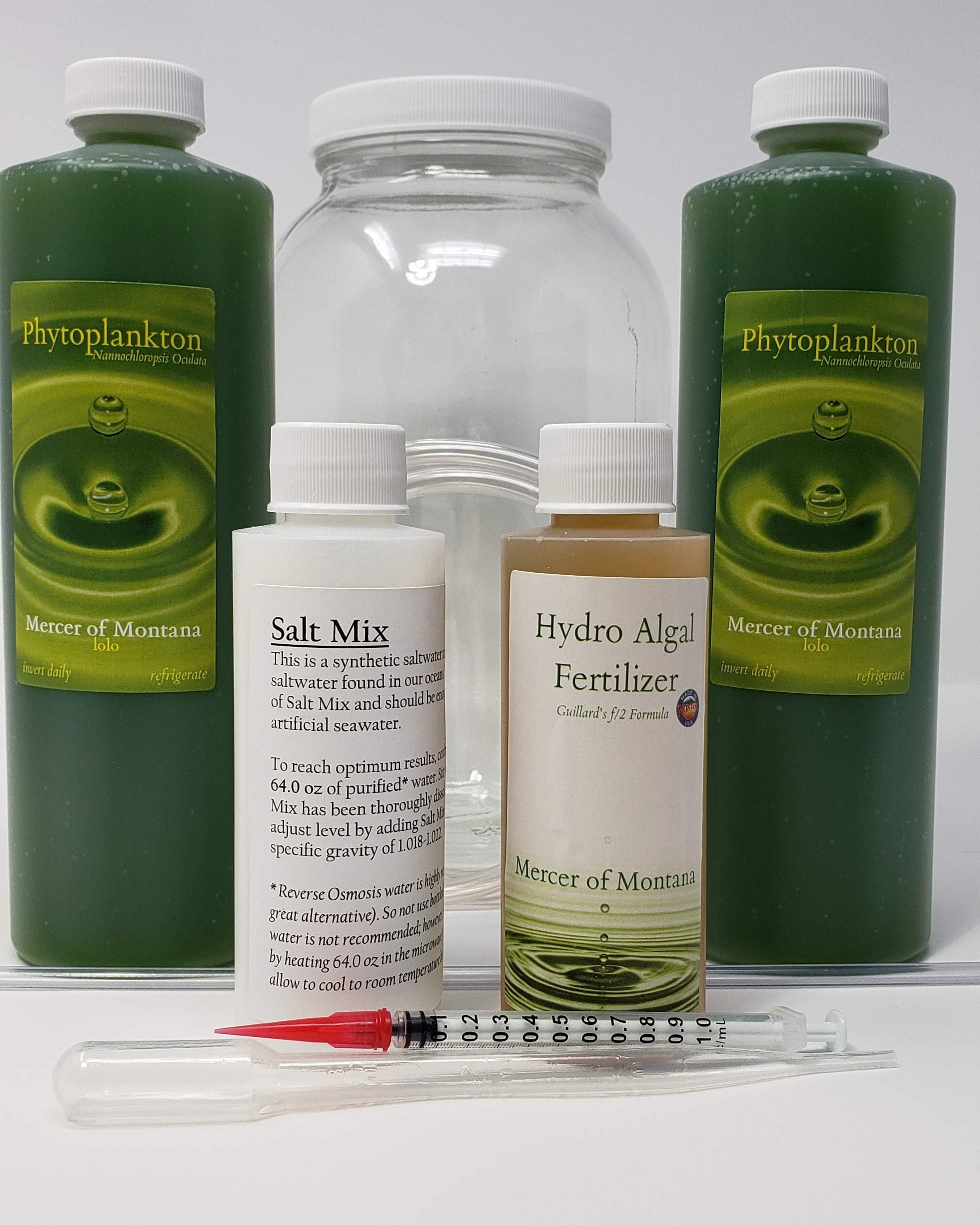 Home Phytoplankton Culture Kit II - Live Nannochloropsis 2pk 16oz Starter Phytoplankton